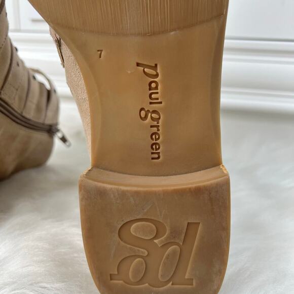 Excellent Condition Paul Green Anne Studded Boot Cloud Moto Biker Size 9.5 - Picture 10 of 10